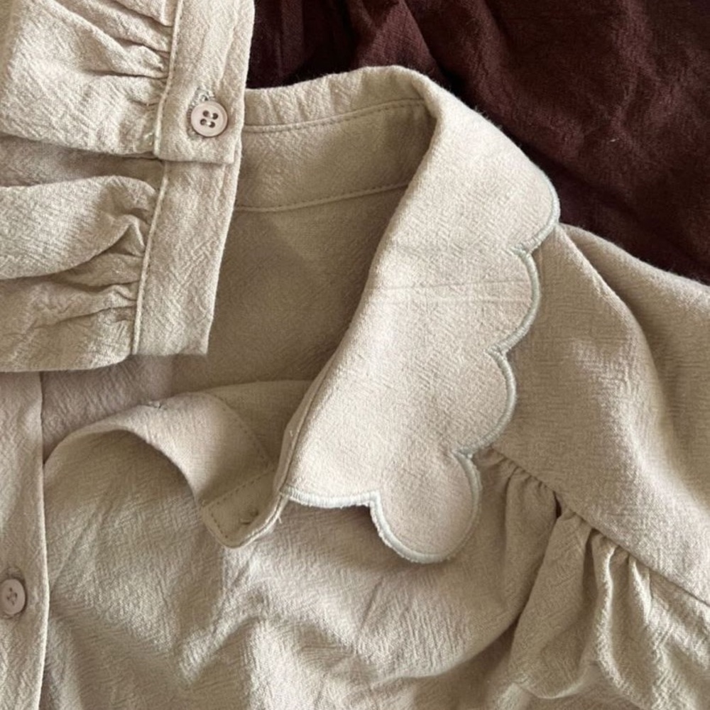 Neuflora Lafayette Blouse in Beige